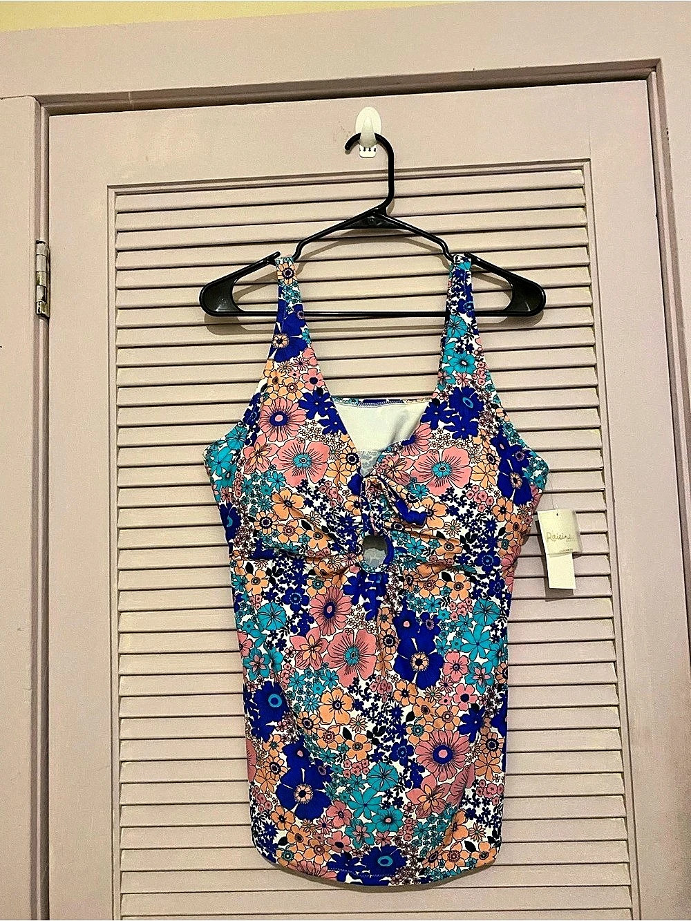Raisins Floral Size 20 NWT Bathing suit top Tankini